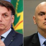 Ex-presidente Jair Bolsonaro e Alexandre de Moraes (Fotomontagem)
