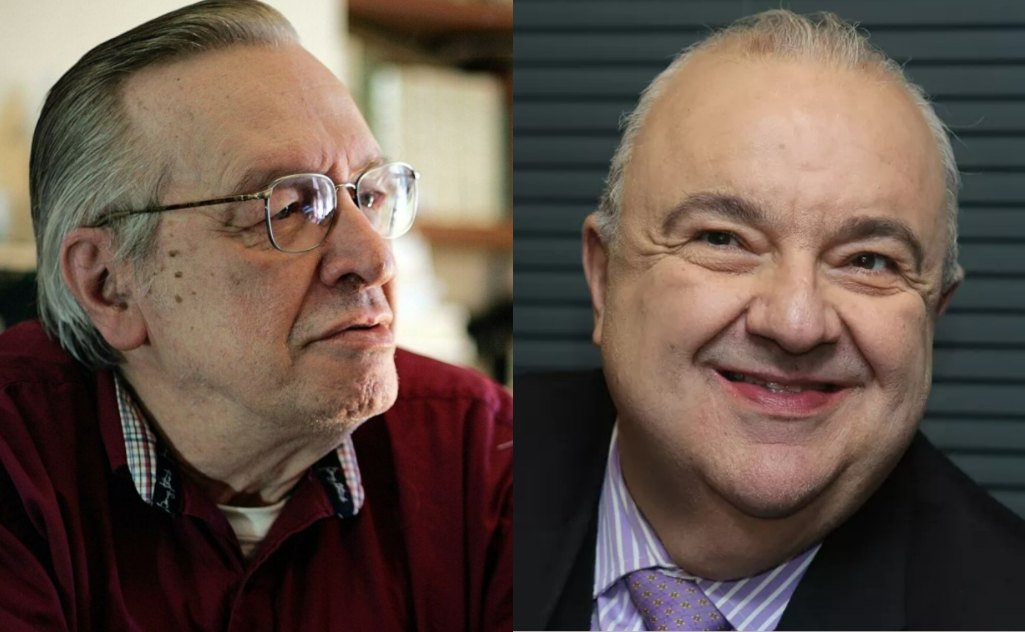 Olavo de Carvalho e Rafael Greca (Fotomontagem)