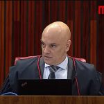 Ministro Alexandre de Moraes (STF/TSE) durante julgamento da inegibilidade de Bolsonaro (Reprodução: Metrópoles)