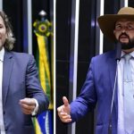 Zeca Dirceu e o deputado Zé Trovão (à direita)