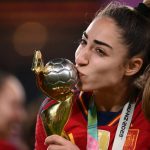 Olga Carmona marcou o gol que garantiu a vitória sobre a Inglaterra na decisão (Foto: Franck Fife/AFP)