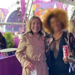 Maria Letícia estava acompanhada de uma influenciadora durante o show da cantora Ludmilla (Reprodução: Redes Sociais ML)