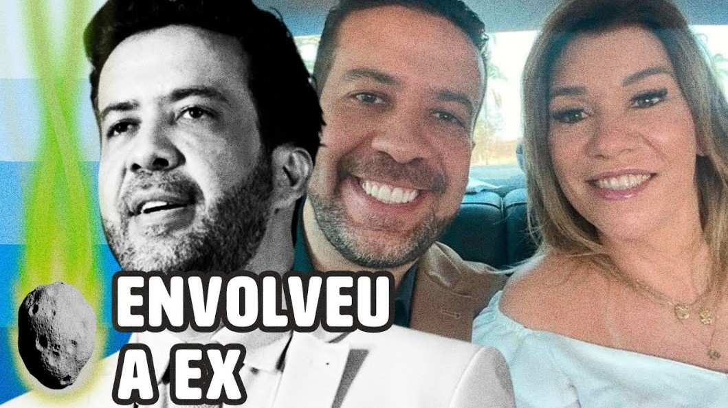 Janones e a ex-namorada, a prefeita Leandra Guedes de Ituiutaba (MG) (Reprodução)