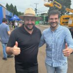Deputado federal Geraldo Mendes e o Prefeito Tiago Amaral no Parque de Eventos Ney Braga, onde aconteceu a ExpoLondrina 2025 (Foto: Ascom/GM)